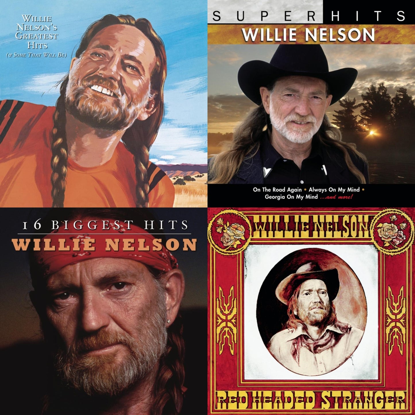 Willie Nelson�S Greatest Hits & Super Hits & 16 Biggest Hits & Red Headed Stranger