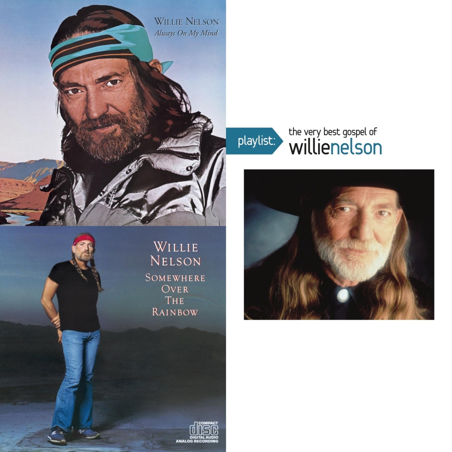 Always On My Mind & Over The Rainbow & Playlist: Very Best Gospel Of Willie Nelson