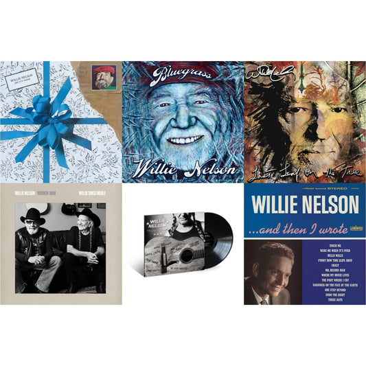 Pretty Paper & Bluegrass (Electric Blue LP Vinyl) & Last Leaf On The Tree (Amber Fossil Vinyl/2LP) & Workin Man: Willie Sings Merle & Great Divide & And Then I Wrote (Blue LP Vinyl)