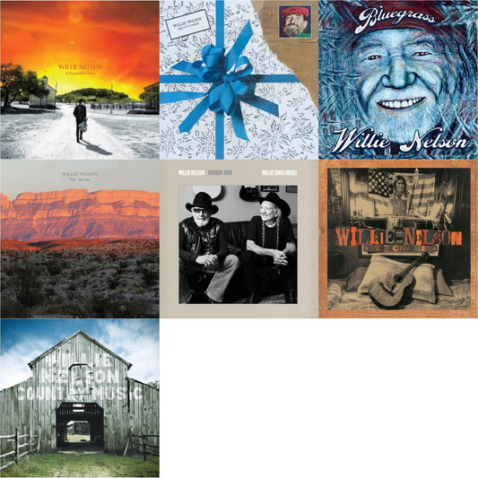 Beautiful Time & Pretty Paper & Bluegrass (Electric Blue LP Vinyl) & Border & Workin Man: Willie Sings Merle & Milk Cow Blues (2LP/180G) & Country Music (2LP)