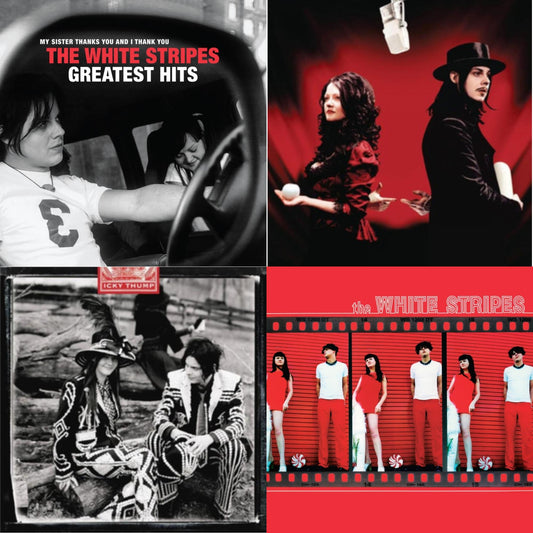 Greatest Hits (2LP/Black & Red Vinyl) & Get Behind Me Satan (2LP) & Icky Thump (2LP) & White Stripes