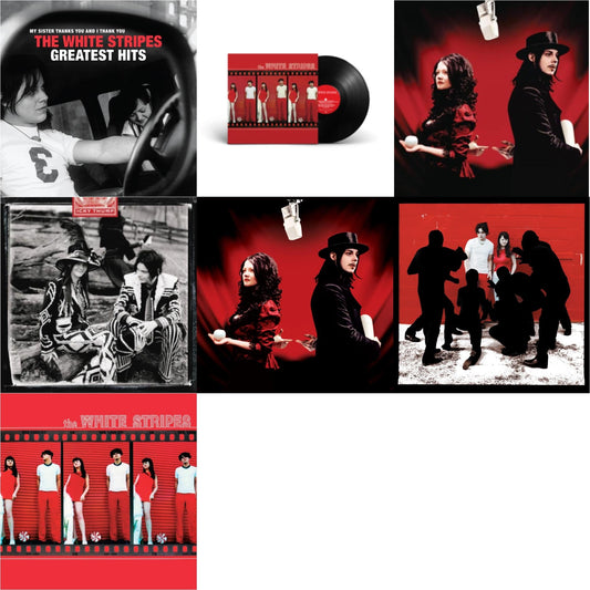 Greatest Hits (2LP/Black & Red Vinyl) & White Stripes & Get Behind Me Satan (2LP) & Icky Thump (2LP) & Get Behind Me Satan (2LP/20Th Anniversary/1-Red W/ Black Wisp & 2-Clear W/ Black Wisp Vinyl) & White Blood Cells (Reissue) & White Stripes
