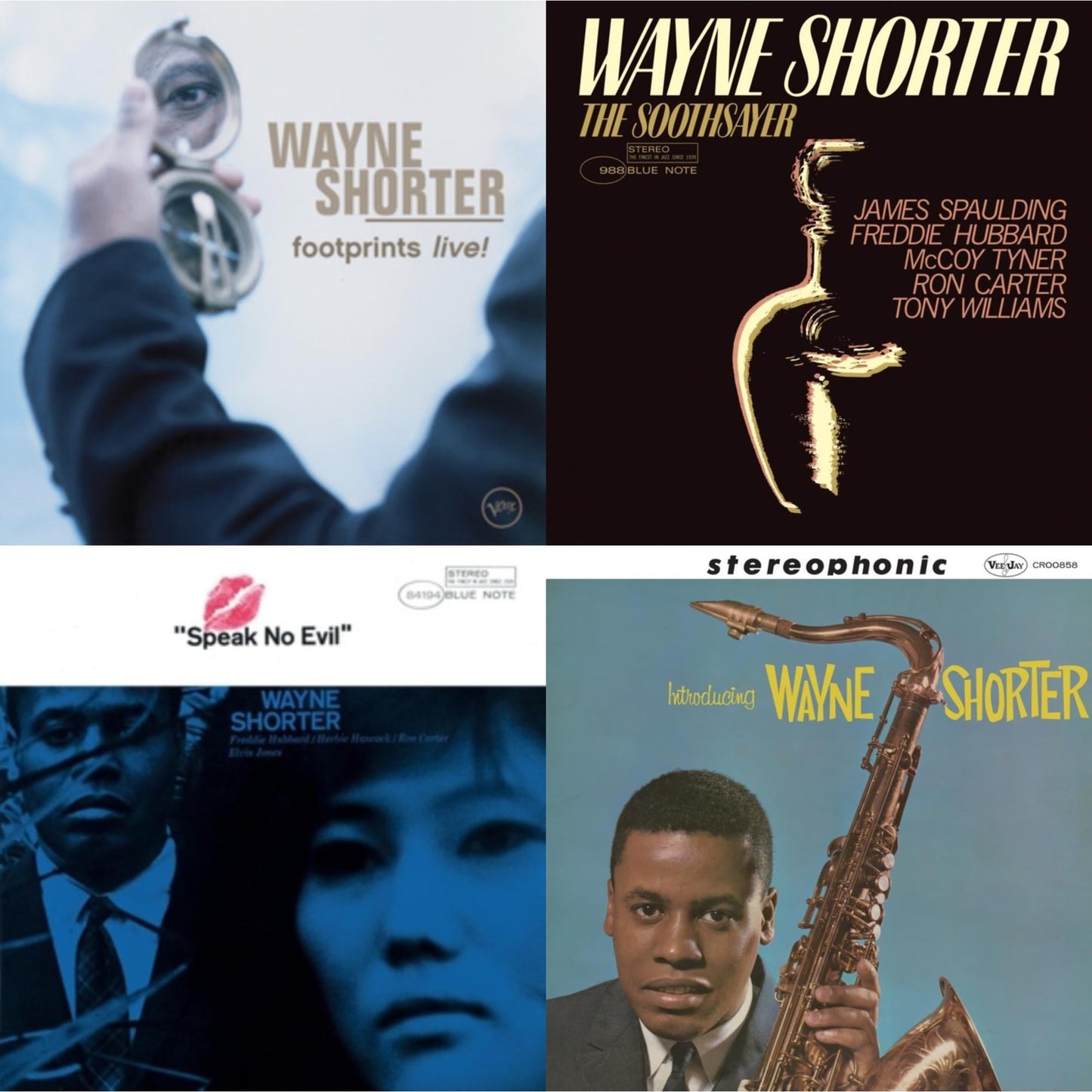 Footprints Live (Verve By Request Series) (2LP) & Soothsayer (Blue Note Classic LP Vinyl Edition) (180G) & Speak No Evil (Blue Note Classic LP Vinyl Series) & Introducing Wayne Shorter (Original Jazz Classics Series) (180G)