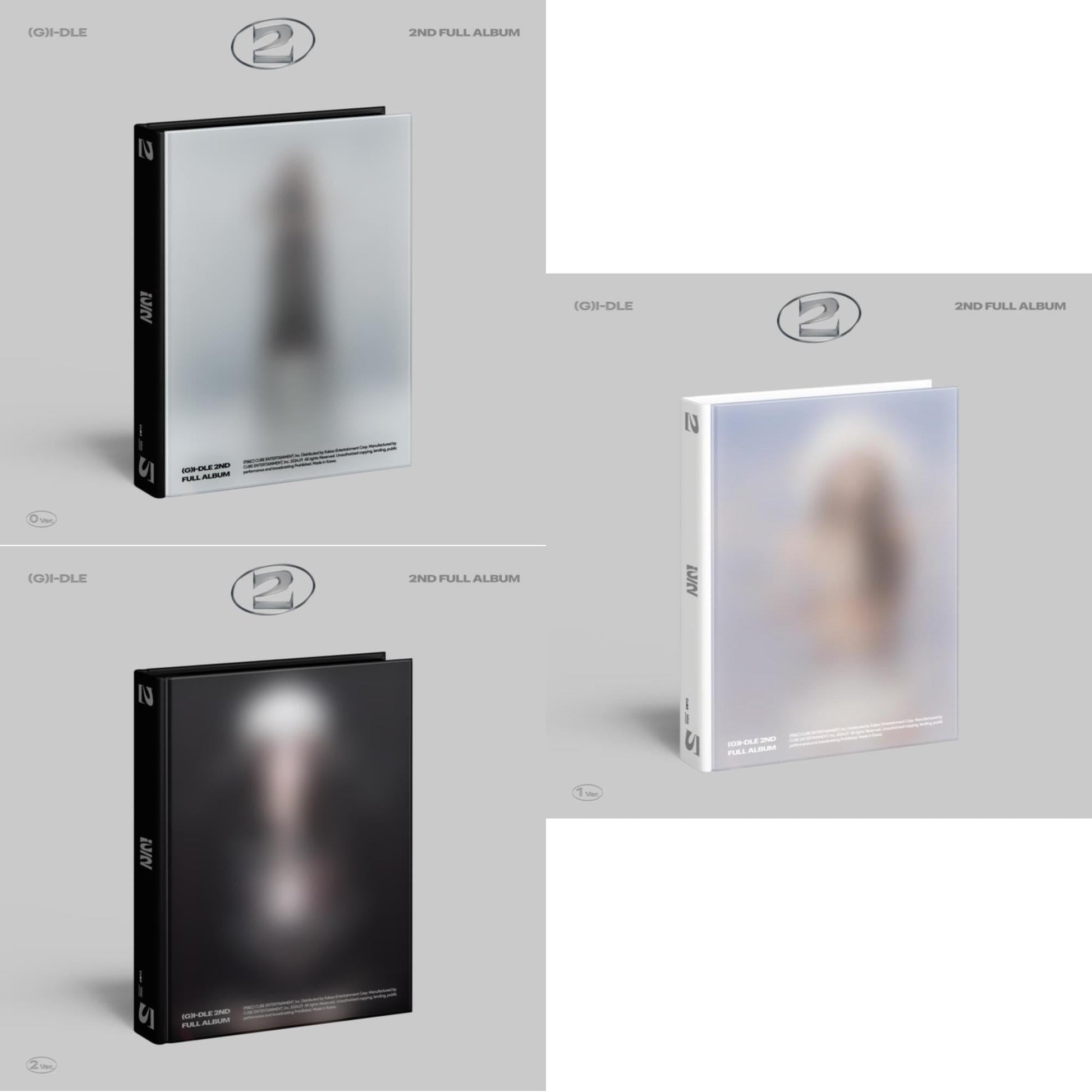 This is a 3 CD SKU bundle.
1.This CD is brand new.Format: CDThis item's title is: 2 (0 Ver.)Artist: I-DleBarcode: 196922754012Release Date: 3/1/2024
2.This CD is brand new.Format: CDThis item's title is: 2 (2 Ver.