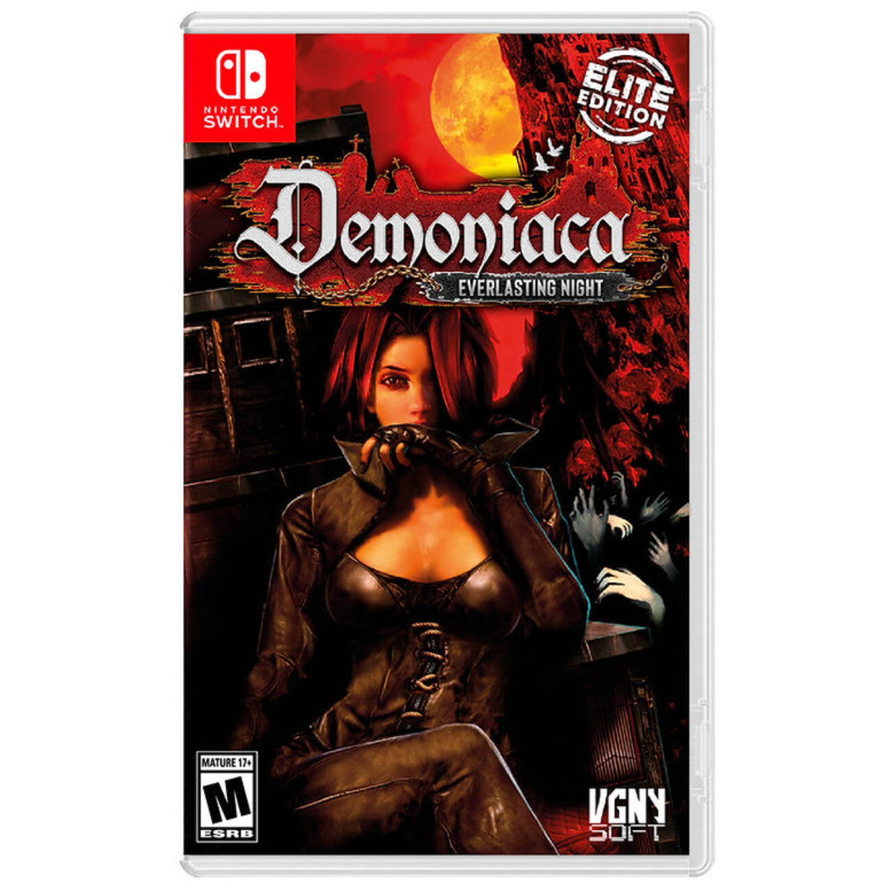 This is brand new.Gothic “metroidvania” adventure awaits in Demoniaca: Everlasting Night, a side-scrolling action platformer that mixes beautifully grotesque imagery with seductive style.