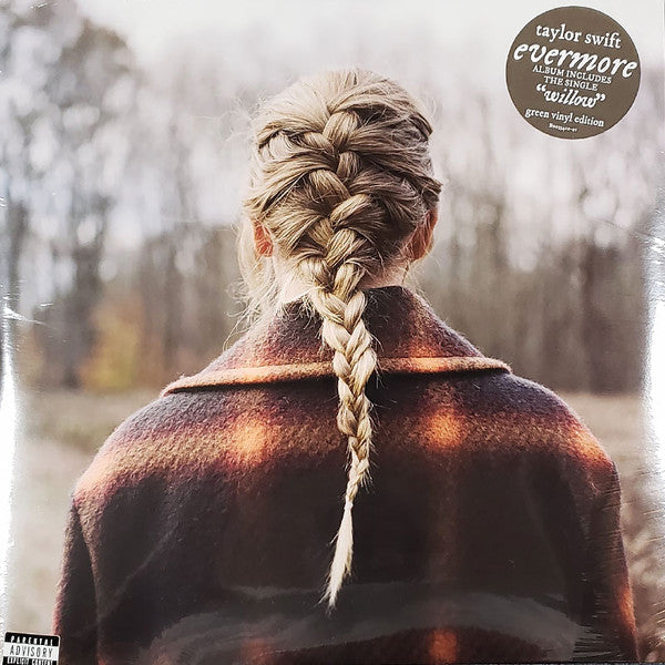 Taylor Swift - Evermore (Translucent Green Vinyl/2LP) & Midnights (X) (Jade Green LP Vinyl) & Midnights (X) (Mahogany Color LP Vinyl)