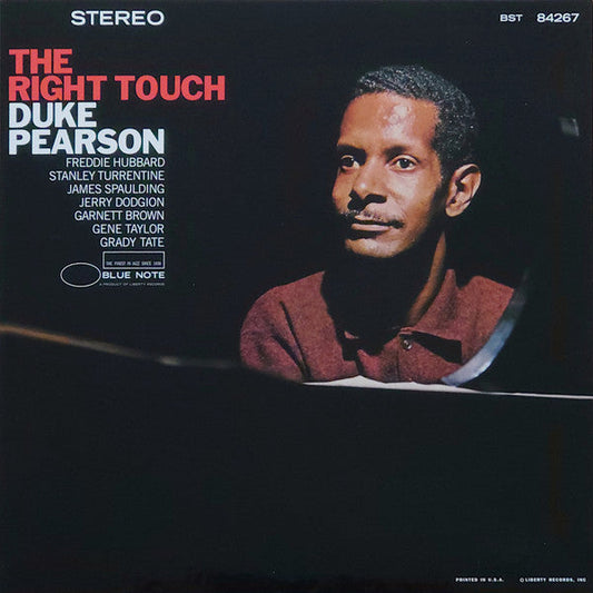 This LP Vinyl is brand new.Format: LP VinylMusic Style: Soul-JazzThis item's title is: Right Touch (Blue Note Tone Poet Series)Artist: Duke PearsonLabel: BLUE NOTEBarcode: 602438798377Release Date: 8/4/2023