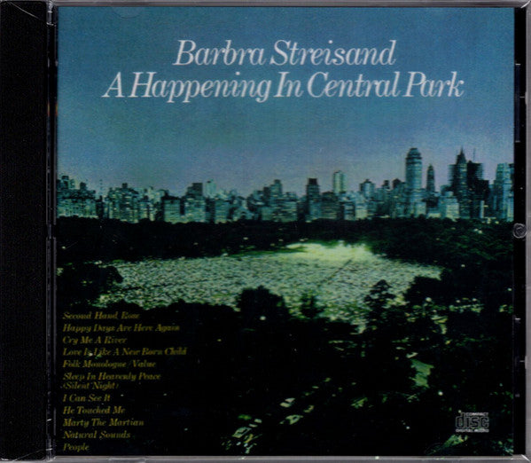 This CD is brand new.Format: CDMusic Style: VocalThis item's title is: Happening In Central ParkArtist: Barbra StreisandLabel: SONY SPECIAL MARKETINGBarcode: 886972443126Release Date: 2/5/2008
