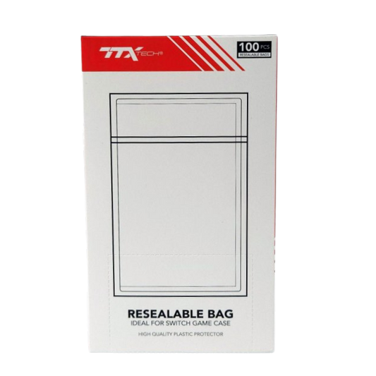 Resealable Media Bags: Switch - Clear (100)