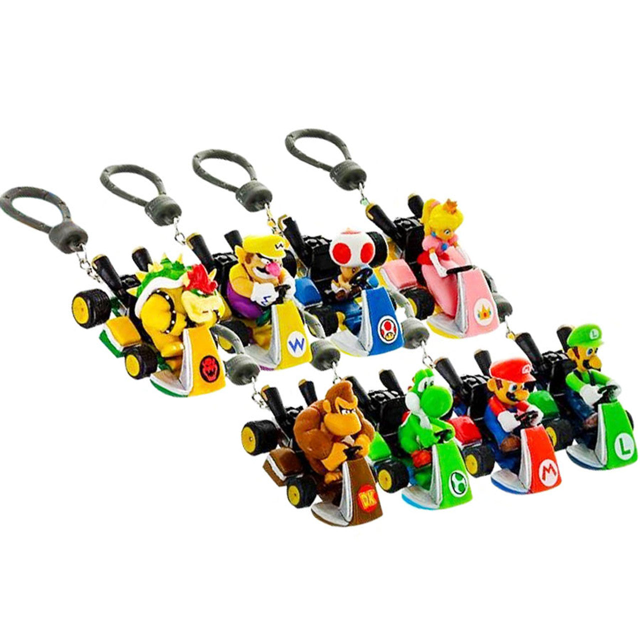 This is brand new.Rev up your backpack's style with the ultimate racing companions from the "Backpack Buddies: Mario Kart 8" collection! Each blind bag is a surprise waiting to happen, with one of the beloved characters from the Mario Kart 8 universe ready to hang on for the ride.